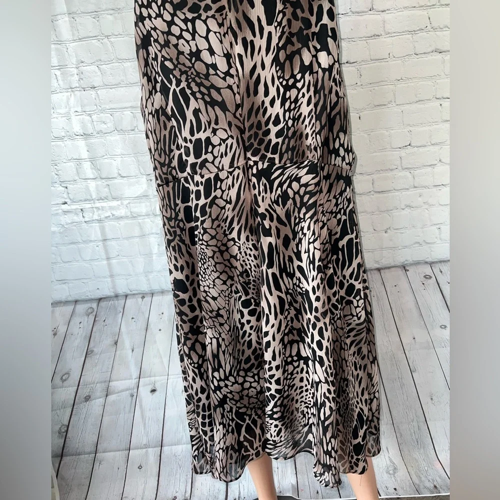 Dress Barn Gray, Brown & Black Cheetah Print dress size 22 - Picture 4 of 8